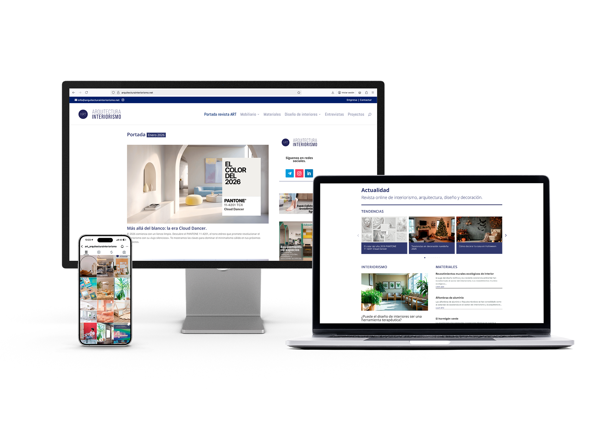 Mockups revista arquitecturainteriorismo.net